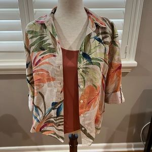 Chico’s no-iron linen shirt